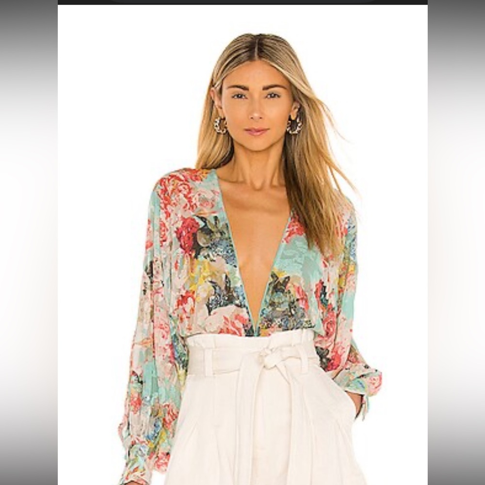 HEMANT & NANDITA Floral Multicolor Top